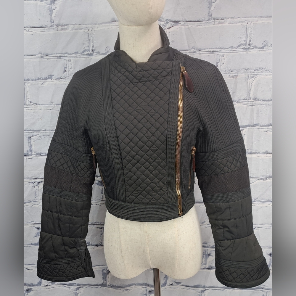 Burberry  Women's Jacket Coat Brown Quilted vintage 90s Y2K Italy 40 EU / 6 US